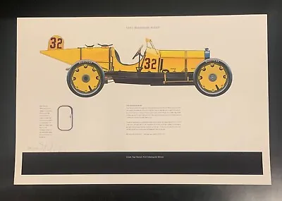 Ray Haroun 1911 Marmon Wasp Indy 500 Winner 18x12 Limited Edition Print • $29.99