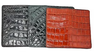 Check Book Cover Real Alligator And Kangaroo Or Sharkskin And Kangaroo • $165