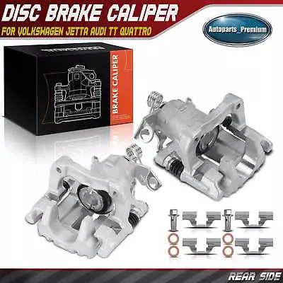 2Pcs Rear Side Brake Caliper For Volkswagen Jetta 00-05 08-09 Audi TT 2000-2006 • $89.99