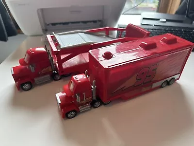 Disney Pixar Cars Mac Haulers X 2 For Lightning McQueen • £10