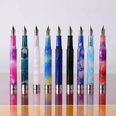 Penbbs 471 Acrylic Mini Short Pocket Fountain Pen Medium/Fine Nib M/F Writing #s • $28.76