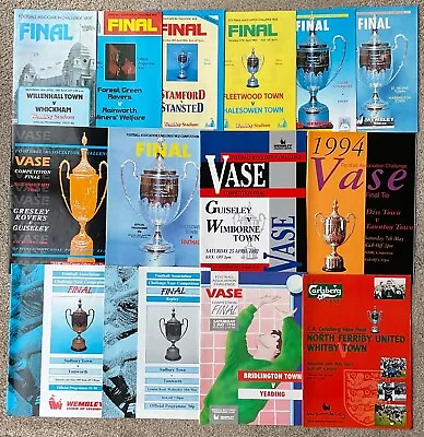 14 X FA Vase Final Programmes • £10