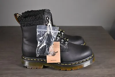 Dr Martens 1460 Collar Black Republic Nubuck Wp Boot Men Size 5 Ladies Size 6  • $79.99