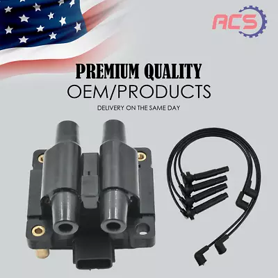 Ignition Coil & Wire Set OEM For Subaru Impreza Forester Legacy Outback H4 UF538 • $50.98