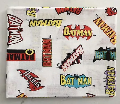 DC Batman Super Hero Fabric Fat Quarter FQ Cotton Sewing Patchwork Character • £3.50