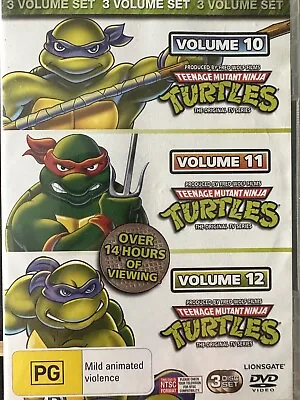 Teenage Mutant Ninja Turtles TMNT Original TV Series Volume 10 11 12 R4 DVD VG • $49.99