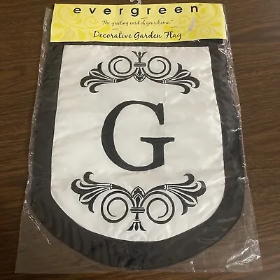 Evergreen Regalia Monogram G Garden Flag Embroidered Double Sided 12.5  X 18 New • $14.99