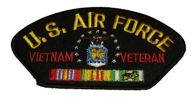 U S AIR FORCE VIETNAM VETERAN With SHIELD And RIBBONS PATCH - Veteran Business • $10.78