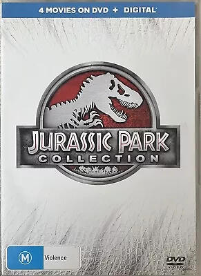 Jurassic Park 1 2 3 & 4 Movie Collection - DVD - Region 4 - Free Postage • $12.95