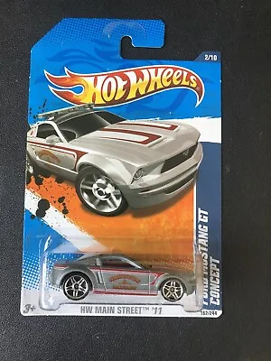 2011 Hot Wheels HW Main Street 2/10 Ford Mustang GT Concept 162/244 (C7) • $9.99