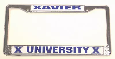 Xavier University Chrome License Plate Frame • $14.99