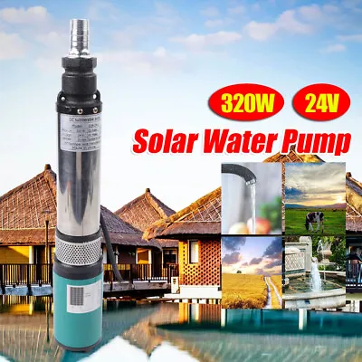 £75 • Buy Solar Power Water Pump DC 24V 320W Deep Well Submersible Pump 24V 5m³/h  