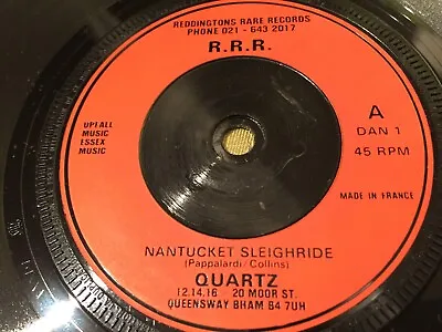 QUARTZ Nantucket Sleighride REDDINGTON'S RARE RECORDS 1980 UK 7  VG+ • £5.49