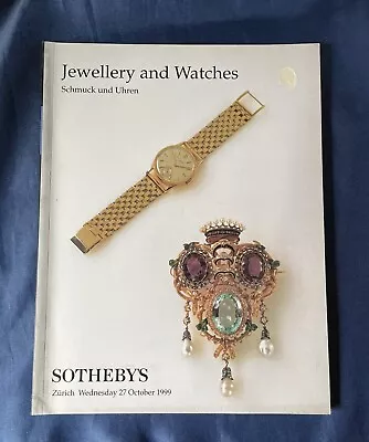 Sotheby’s Jewellery And Watches Zurich 1999 Catalogue Scrapbooking Pictures • £20