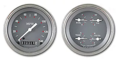 Classic Instruments Sg Series 4 5/8 Inch Speedo Sg52slf 2 Gauge Set Flat Glass  • $670.95