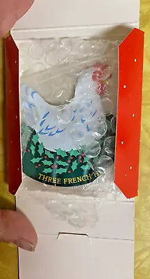 Avon The Twelve Days Of Christmas Ornament 3 FRENCH HENS In Sealed Plastic • $5