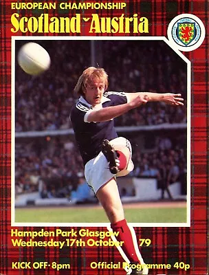 £1.75 • Buy Scotland V Austria 17/10/79 European Championship