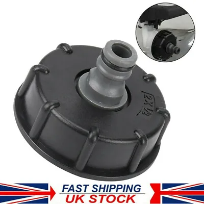 1X Storage Tank Fitting For IBC Adapter Connector Hose Lock Water Pipe Tap Black • £5.69