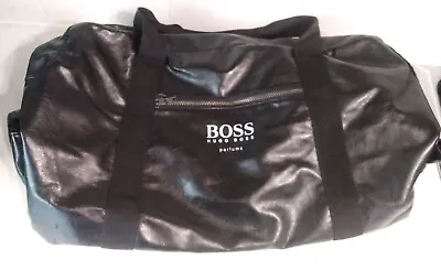 £39.99 • Buy Hugo Boss Parfum Mens Faux Leather Weekend Holdall Sports Gym Travel Bag 