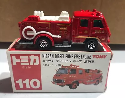 Tomy Nissan Diesel Pump Fire Engine 1/90 NEW ‘Sullys Hobbies’ • $18.88