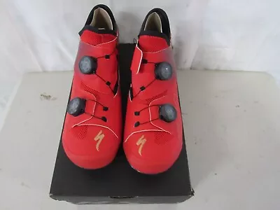 Specialized S-Works Ares Road Shoe Black 42.5 US 9.3 Flo Red Maroon • $269.99