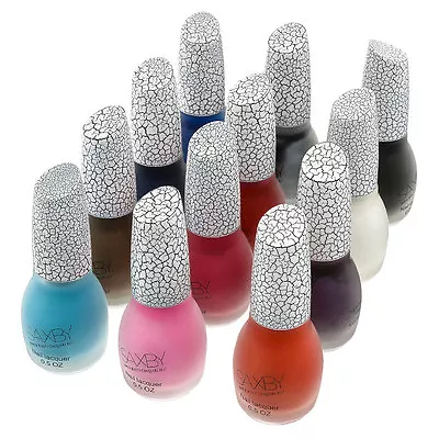 12 Colors Set Amazing Crackle Trendy Urban Stylish Crack Nail Polish • $35.99