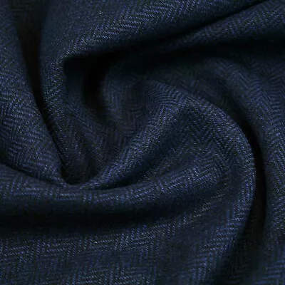 £7.99 • Buy Herringbone Wool Blend Tweed Upholstery Fabric Sofa Armchairs Cushion ❤