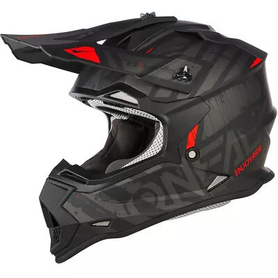 Oneal MX 2023 2 Series Glitch Black/Grey Kids Motocross Dirt Bike Helmet • $149.95