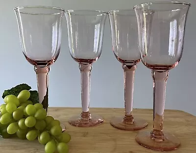 Pink Wine Glasses “Domain” By Mikasa 10oz Set Of 4 • $25