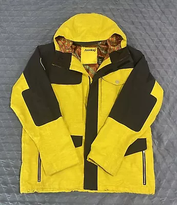 Analog AG Burton Men’s Yellow Snowboarding Ski Jacket Outerwear Adjustable XL • $118.95