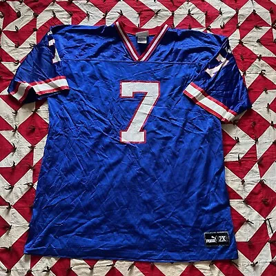 Vintage Doug Flutie Buffalo Bills Jersey Mens XXL As Is Worn Blue  • $13