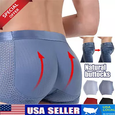 Men's Butt-Lifting Underwear Nylon Ice Silk Breathable Men'S Underwear Soft 2024 • $4.99