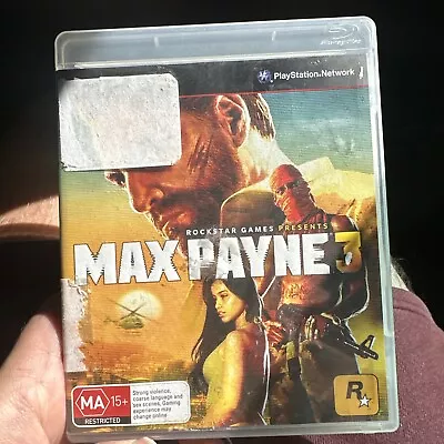 🔹Max Payne 3 - Sony PlayStation 3 PS3 Game -PAL With Manual VGC FREE POSTAGE • $10.95