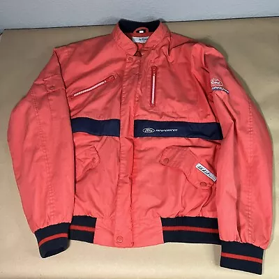 Rare Vintage FORD Official Sportswear Motorsport SVO Button Jacket 80s Medium • $49.99