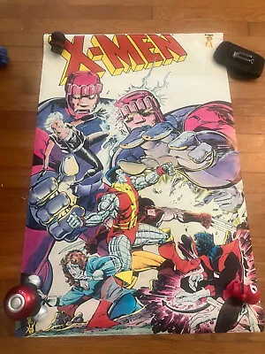 Vintage Marvel Comics 1984 X-MEN Art Poster Guice Wolverine Kitty Pryde Stan Lee • $9.99