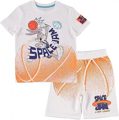 Boy's Space Jam Shorts And T-Shirt Set - Space Jam Boys Basketball Clothing Set • $14.99