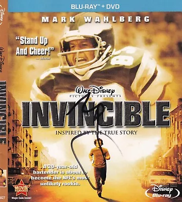 MARK WAHLBERG Signed (INVINCIBLE) DVD COVER Vince Papale BECKETT BAS BJ79427 • £72.32