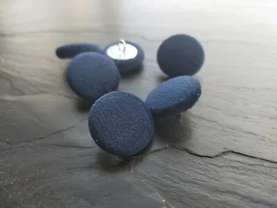 Royal Blue Velvet Covered Buttons 14 19 23 25 Or 31mm Sets Of Buttons • £1.85