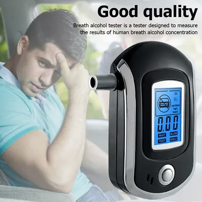 £9.09 • Buy Police Digital Breath Alcohol Analyzer Tester LCD Breathalyzer Test Detector ！