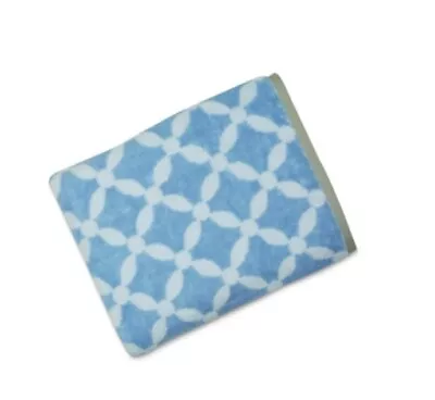 Martha Stewart Collection Dot Lattice 16 X 28 Hand Towel Frozen Pond T4103728 • $12.95