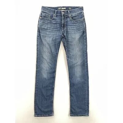 Buckle Mens Carter Classic Straight Jeans Blue 5 Pocket Medium Wash Denim 32x33 • $42.99