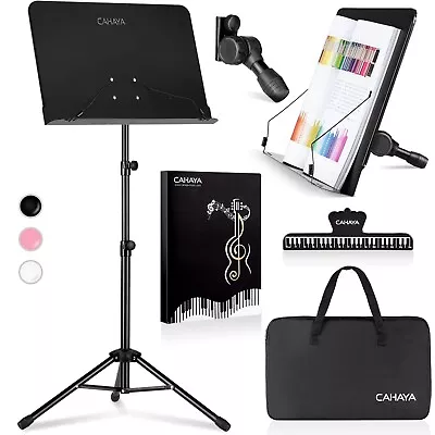 CAHAYA 5 In 1 Dual-use Sheet Music Stand & Desktop Book Stand Metal Portable ... • $37.90