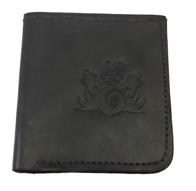 Uncle Joe's Saddlery & Forge Bifold  Texas Leather Wallet Black Wolves Embossed  • $18.97