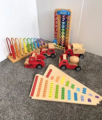£35 • Buy Montessori Wooden Toy Nursery Reception Bundle Melissa & Doug Car Counting Game