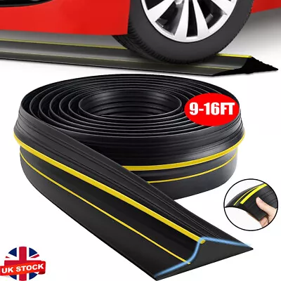 9-16Ft Garage Door Floor Threshold Weather Heavy Duty Rubber Draught Excluder GB • £14