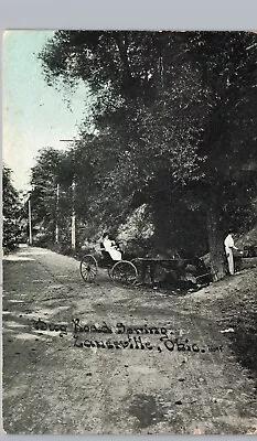 DUG ROAD SPRING Zanesville Oh Original Antique Postcard Ohio Wagon Horse • $7.77