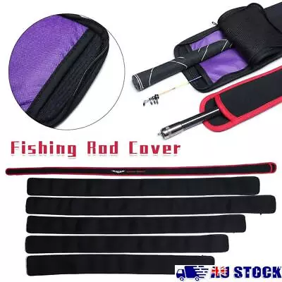 Resistant Fishing Rod Cover Protector Bag Sleeves Pole Thicken Storage Case • $18.64