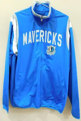 NBA GIII Sports By Carl Banks XL Dallas Mavericks Men's Jacket Blue Zip Up Style • $73.49