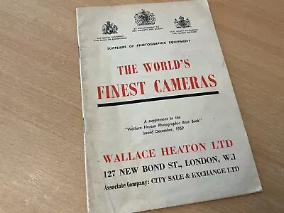 1959 Wallace Heaton Worlds Finest Cameras Booklet Catalogue • £15