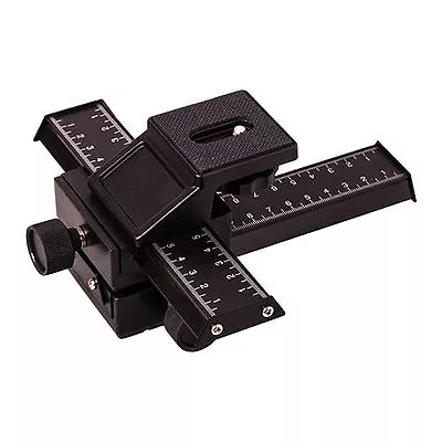 4 Way Metal Macro Focusing Rail Slider Tripod Bracket UK Seller • £22.99